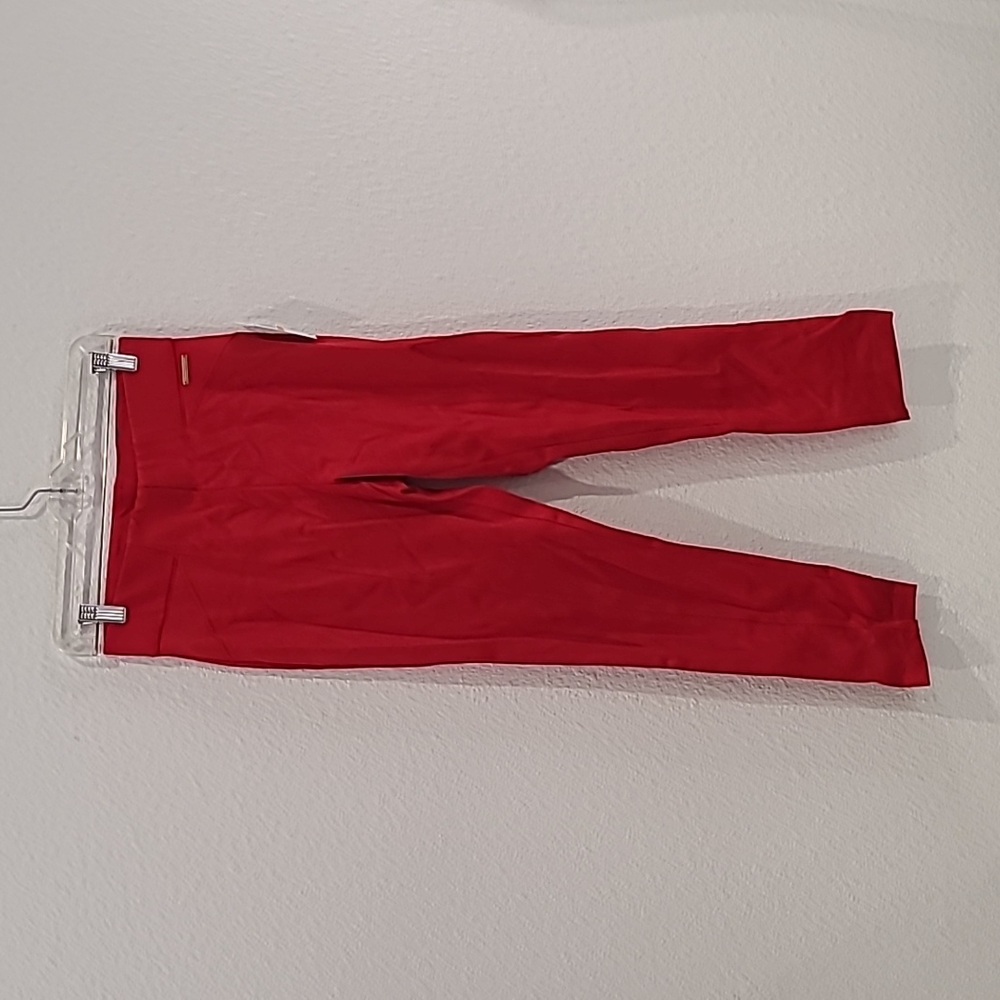 NWT MICHAEL Michael Kors red cigarette hot pants small